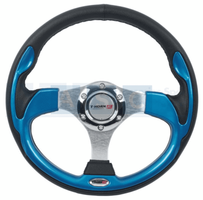 PVC STEERING WHEEL BLUE