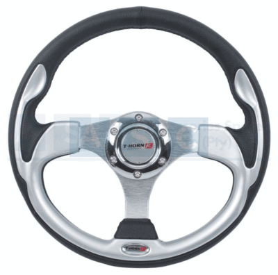 PVC STEERING WHEEL GREY