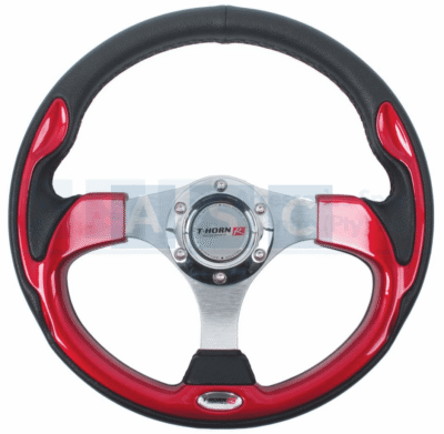 PVC STEERING WHEEL RED