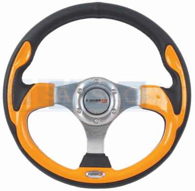 PVC STEERING WHEEL YELLOW