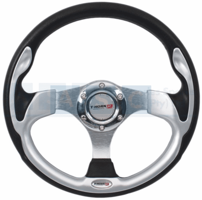 PU STEERING WHEEL GREY