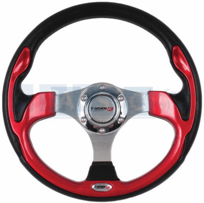 PU STEERING WHEEL RED