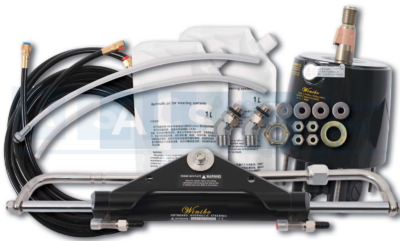 HYD.STEERING KIT YOUNG MARINE 5 -150HP HELM/CYLINDER/ 2 OIL/ 2 HOSES TURNS 6.8