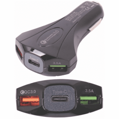 PD CAR CHARGER DC12-32V OUT PUT 5V-7A / 9V/12V-1.8A QC3.0USB -