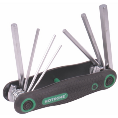 FOLDING HEX KEY SET  8PCS size:2-2.5-3-4-5-6-7-8mm CR-V  Satin