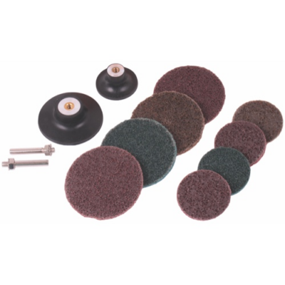 MINI SANDING DISC SET 10PCS 50mmyellow nylon sand disc(coarse)