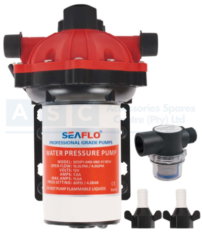 H/PRESSURE W/PUMP 15LPM/4GPM 12V