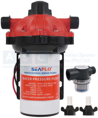 H/PRESSURE W/PUMP 20LPM/5.5GPM 12V