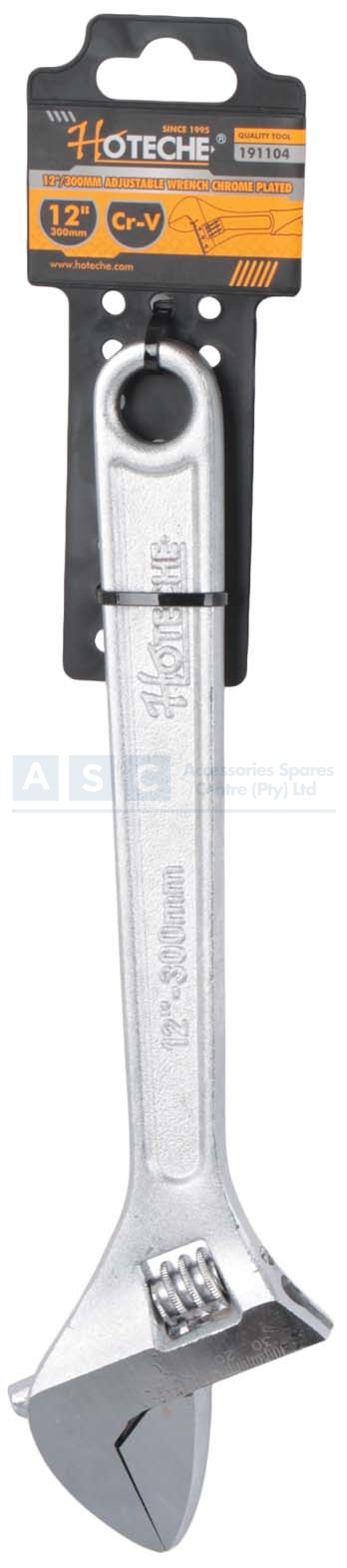 ADJUSTABLE WRENCH 300MM CHROME high carbon steelDrop-forged hardened
