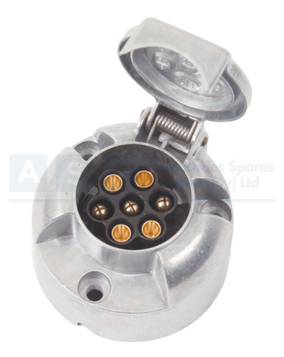 TRAILER SOCKET METAL 7P SLIDER CARD