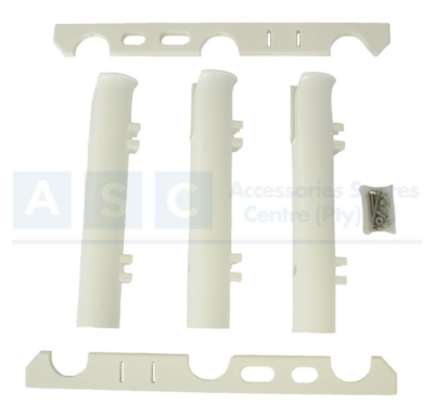 ROD TUBE STORAGE RACK 3-ROD 12 7/8 INCHS NYLON