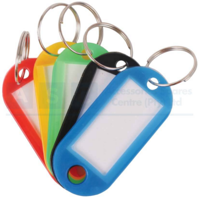 KEY TAGS 20PCS Blue/ black/ red/ yellow/ green/X 4 EACH