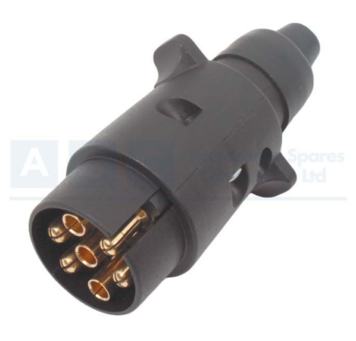 TRAILER PLUG PLASTIC 7P SLINDER CARD