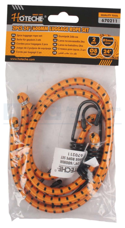 LUGGAGE STRAP 2PCS 600MM/24INCH Material: latex and rubber Diameter:Î¦8m