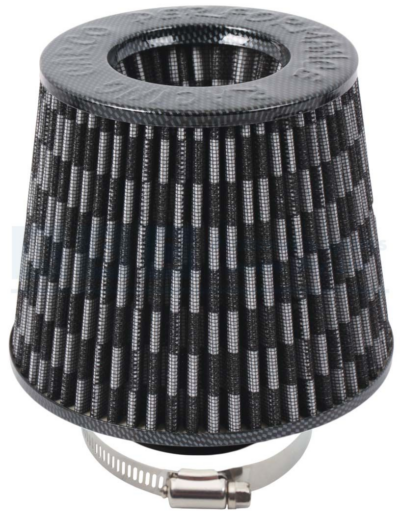 AIR FILTER 63MM NECK CARBON