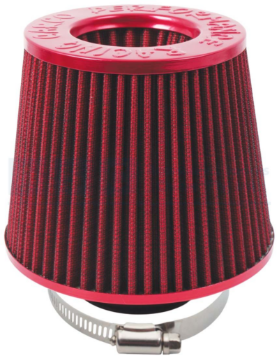 AIR FILTER 63MM NECK RED
