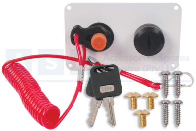 SWITCH KILL PANEL & IGNITION WHITE