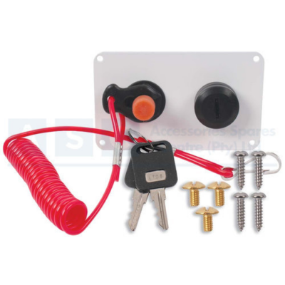 SWITCH KILL PANEL & IGNITION WHITE