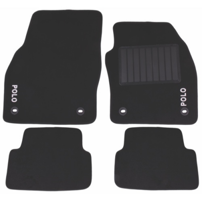 CARPET SET POLO 8 BLACK 4PCS