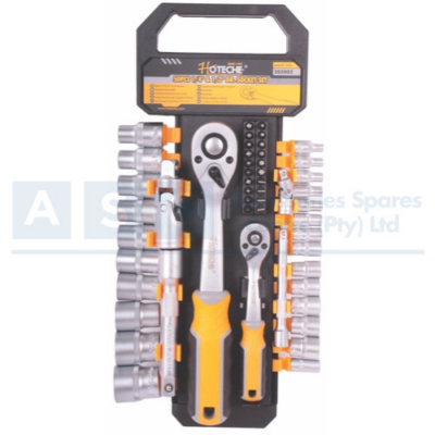 SOCKET SET  50PCS 1/2&1/4dr Material:50Bv30 13Pcs 1/4Dr.Sockets:4-14