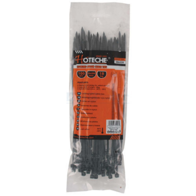 CABLE TIE BLACK 3.6X200MM(100)