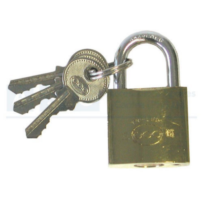 BRASS PLATED LOCK 32MM