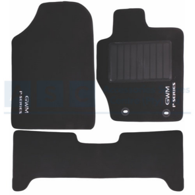 CARPET SET GWM P-SERIES  BLACK 4PCS