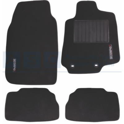 CARPET SET MAHINDRA SCORPION BLACK 4PCS 2025