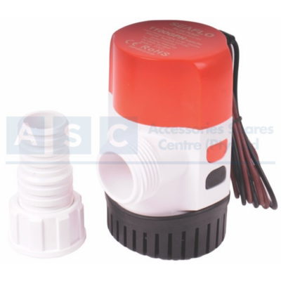 AUTO BILGE PUMP SEAFLO 1100GHP 24V 2.5A W/ELECT.TIMER SENSOR AUTO H- 4M