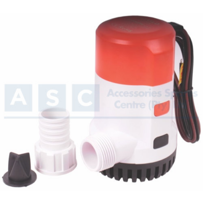 AUTO BILGE PUMP SEAFLO 1500GHP 24V 2.5A W/ELECT.TIMER SENSOR AUTO H- 5M