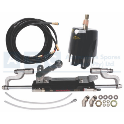 HYD.STEERING KIT YOUNG MARINE 5 -300HP HELM/CYLINDER/ 2 OIL/ 2 HOSES TURNS 5.5