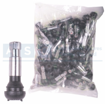 TYRE STEMS 38MM CHROME (100) ALUMINIUM  CORE