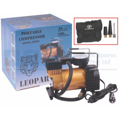 COMPRESSOR LIGHT DUTY LEOPARD 12V 14AMP 150PSI 35L/MIN